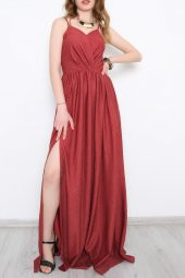 Simli Elbise Bordo - 58863.1592. - 3