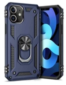 Apple iphone 12 Uyumlu Tank Kılıf Yüzüklü Mıknatıslı Standlı thumbnail 1