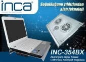 Inca INC-354BX Aluminyum Özel Dizayn Sessiz USB HUB 7'-17"Notebook Soğutucu thumbnail 2