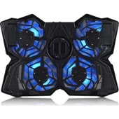 Dexim DNA001 13"-18" 4 Fan Ledli Notebook Soğutucu Stand Özel Sessiz Fan - 1