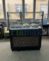 4+2 Yemek Tezgahı Benmari Ahşap Dekorlu - Tezgah - 7