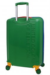 United Colors Of Benetton Büyük Boy Kırılmaz Valiz Polipropilen Yeşil BNT300 - 3