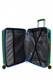 United Colors Of Benetton Büyük Boy Kırılmaz Valiz Polipropilen Yeşil BNT300 - 4