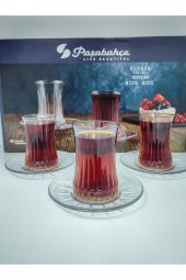 Paşabahçe elysia kristal çay bardağı seti takımı - 12 parça çay seti 950054 - 1