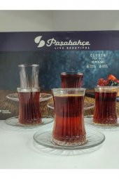 Paşabahçe elysia kristal çay bardağı seti takımı - 12 parça çay seti 950054 - 2