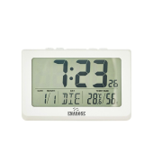 Enarose Dijital Alarmlı Pilli Masa Saati E1708 White - 1