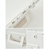 Enarose Dijital Alarmlı Pilli Masa Saati E1708 White - 2