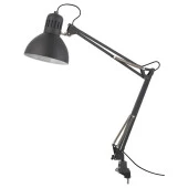 IKEA Tertial Çalışma Masası Lambası SİYAH (KOYU GRİ) - 1