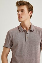 KOTON Erkek Siyah Polo Yaka T-shirt - 4