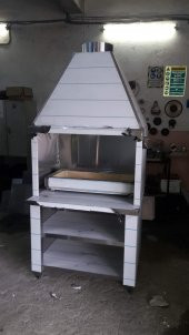 Ayaklı , Davlumbazlı , Kömürlü Izgara Tezgahı - 2