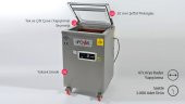 Ayaklı 47 Cm Tek Çene Vakum Makinesi – Yerli Üretim ( AV-10 ) - 3