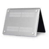 KNY Apple Macbook Air 13.6 İnç 2022 M2 A2681 İçin Msoft Kristal Ön Arka Koruyucu Kapak Siyah - 2