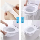 10 Adet Tek Kullanımlık Klozet Örtüsü - 3