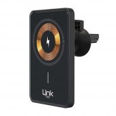 LinkTech W517 Magsafe Uyumlu 15W Kablosuz Şarj Araç İçi Telefon Tutucu - 3
