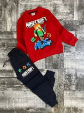 MİNECRAFT EŞOFMAN TAKIM KIRMIZI - 1