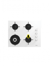 Arçelik Ankastre Ocak Set Üstü Ocak Bek Şapkası 1KW Küçük Göz Mat 219910072 - 1