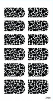 Dalmaçya Desenli Tırnak Dövmesi,Tırnak Tattoo,Nail Art ,Tırnak Sticker - 2