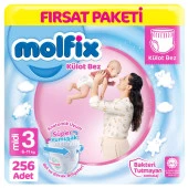 Molfix Külot Bebek Bezi 3 Beden Fırsat Paketi 64*4 256 Adet - 1