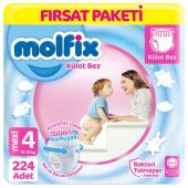 Molfix Külot Bebek Bezi 4 Beden Fırsat Paketi 56*4 224 Adet - 1