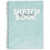 Fanart Academy Sketch Book 120 GR Spiralli 50 YP A4 Turkuaz 8671 - 1