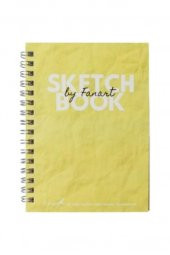 Fanart Academy Sketch Book 120 GR Spiralli 50 YP A4 Sarı 8674 - 1
