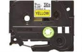 Brother Tze-FX621 9Mm Sarı Üzerine Siyah Esnek Laminasyon Etiket - 1