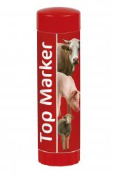 Top Marker Hayvan Işaretleme Kalemi Kırmızı (10 Adet) - 1