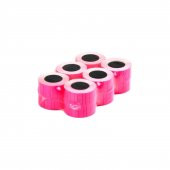 TANEX ÇİZGİLİ FLO PEMBE FİYAT ETİKET (12 * 21 mm) ( 6 Rulo ) - 1
