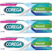 Corega Naneli Diş Protezi Yapıştırıcı Krem 40 gr 3 ADET - 1