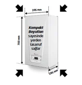 Baymak Lunatec Premix 20 Kw (17.200 Kcal) Tam Yoğuşmalı Kombi - 2
