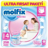 Molfix Külot Bebek Bezi 4 Beden Ultra Fırsat Paketi 86*3 258 Adet - 1