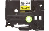 Brother Tze-FX621 9Mm Sarı Üzerine Siyah Esnek Laminasyon Etiket - 1