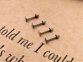 316L Cerrahi Çelik 4 LÜ SET SİVRİ UÇ 8 MM Piercing,Kulak,Dudak,Kıkırdak,Tragus,Helix 2GOLD 2GÜMÜŞ-VP134 - 3