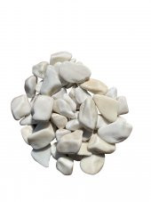 T-May Beyaz Dolomit Taşı 15 Kg 2-4 Cm Bahçe Süsü, Ve Akvaryum Dekorasyonu Için Dere Çakılı - 1