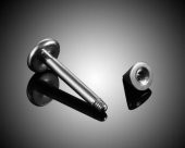 316L Cerrahi Çelik 2 Lİ SET SİVRİ UÇ 8 MM Piercing,Kulak,Dudak,Kıkırdak,Tragus,Helix-VP135 - 2
