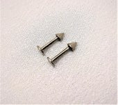 316L Cerrahi Çelik 2 Lİ SET SİVRİ UÇ 8 MM Piercing,Kulak,Dudak,Kıkırdak,Tragus,Helix-VP135 - 6