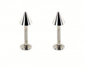 316L Cerrahi Çelik 2 Lİ SET SİVRİ UÇ 8 MM Piercing,Kulak,Dudak,Kıkırdak,Tragus,Helix-VP135 - 7