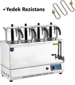 Remta Remta EP04 85 Model Dört Demlikli Elektrikli Çay Kazanı 43 LT + YEDEK REZİSTANS - 1