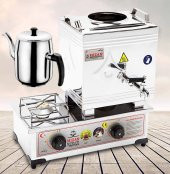 Mizan MÇ101 Mizan Çay Kazanı LPG TÜPLÜ Tek Demlik Kahveci Ocağı 10 Lt + DEMLİK - 1