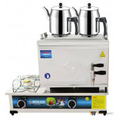 Mizan Mizan MC102 Çay Kazanı LPG TÜPLÜ Çift Demlik Kahveci Ocağı 20 Lt  + 2 DEMLİK - 1