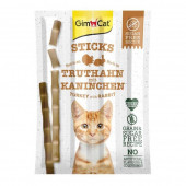 GimCat Sticks Hindili & Tavşanlı Kedi Ödül Çubukları 4 Parça - 1