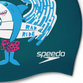SPEEDO UNISEX SİLİKON BONE SLOGAN PRT CAP JU BLUE 8-0838614637 - 3
