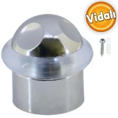 Kapı Stoperi Kapı Durdurucu Tutucu Tamponu Silikonlu Contalı Stopu Vidalı Mat Krom 35 mm thumbnail 1