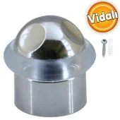 Kapı Stoperi Kapı Durdurucu Tutucu Tamponu Silikonlu Contalı Stopu Vidalı Parlak Krom 35 mm thumbnail 1