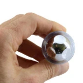 Kapı Stoperi Kapı Durdurucu Tutucu Tamponu Silikonlu Contalı Stopu Vidalı Parlak Krom 35 mm thumbnail 5