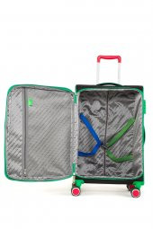 United Colors Of Benetton Ultra Light Hafif Lüx Kumaş 3lü Valiz Seti Siyah BNT2200 - 6