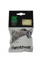 BROTHER M-821 Altın Üzerine Siyah P-Touch Etiket 9mm PT-55 / PT-60 / PT-80 - 1