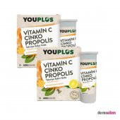 YouPlus Vitamin C Çinko Propolis 20 Efervesan Tablet 2li Paket - 1