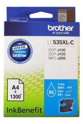 BROTHER LC535XLC MAVİ ORJİNAL KARTUŞ Yüksek Kapasite DCP-J105 / MFC-J200 - 1