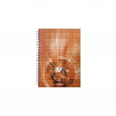Özgün 20x28 Spiralli Sert Kapak Defter Kareli 120 Yaprak 4 Renk Bölmeli - 4 Adet - 3